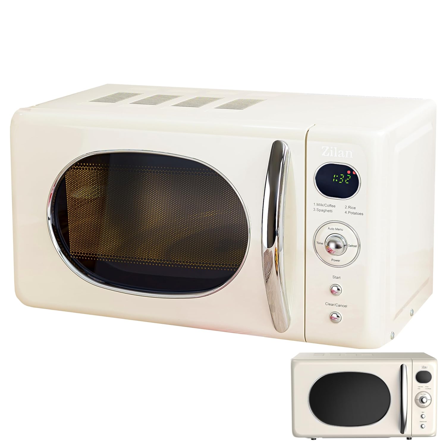ZLN1245 Retro Mikrodalga Fırın | 700W Güç | 20L | 6 Kademeli | Buz Çözme | Otomatik Pişirme