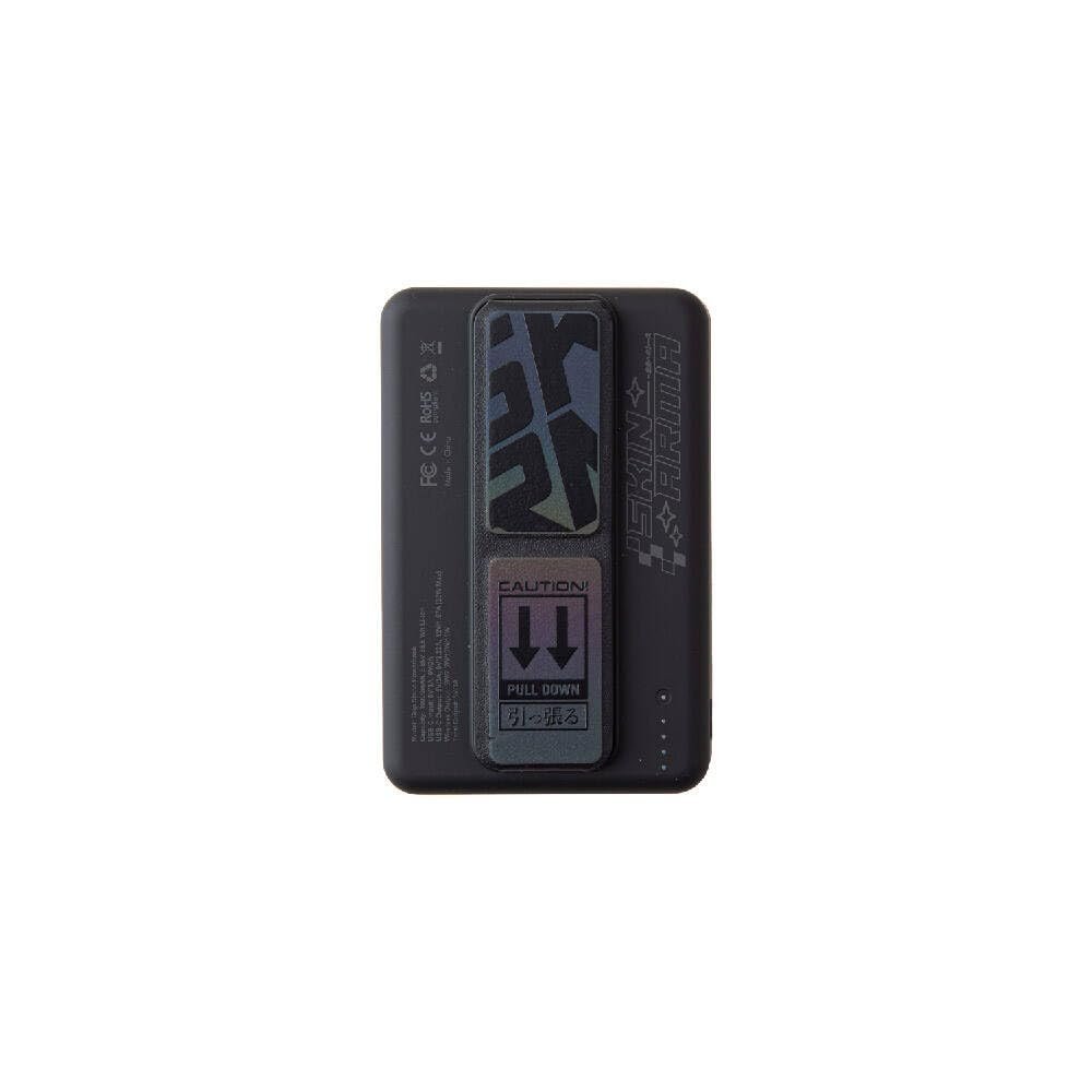 SkinArma Kira Kobai Holografik Tasarımlı Standlı Wireless ve PD Hızlı Şarj Özellikli Powerbank 15W 10000mAh (Siyah)