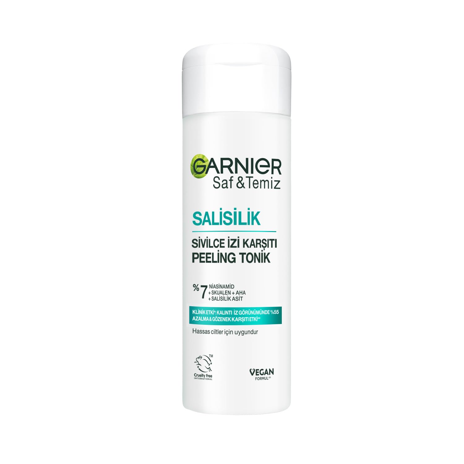Garnier Saf & Temiz Salisilik Sivilce İzi Karşıtı Gözenek Sıkılaştırıcı Peeling Tonik // Salisilik & Niasinamid & Skualen & AHA 120 ml
