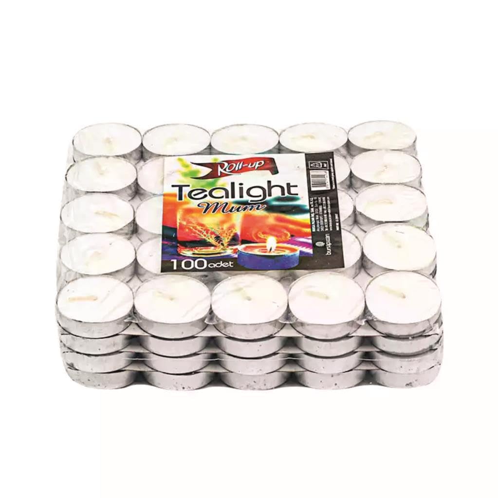Tealight Mum 100 Adet Beyaz