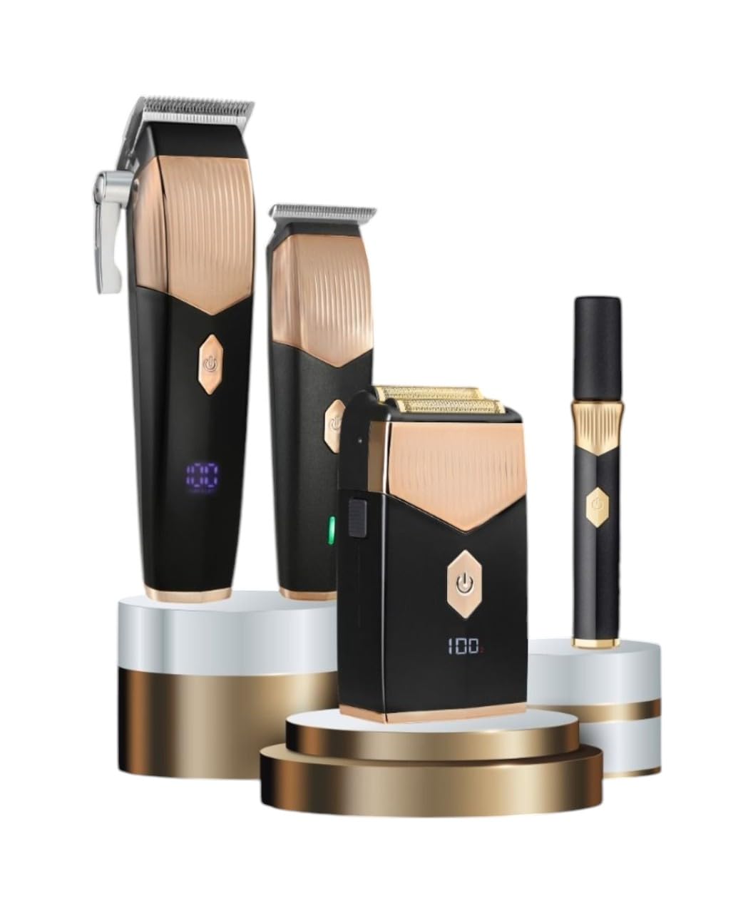 POWERTEC TR-5600 Pro 4in1 Set Saç-Sakal&Ense&Vücut-Günlük Sakal-Burun&Kulak(4'lü Şarj Standı ve Önlük Hediye)