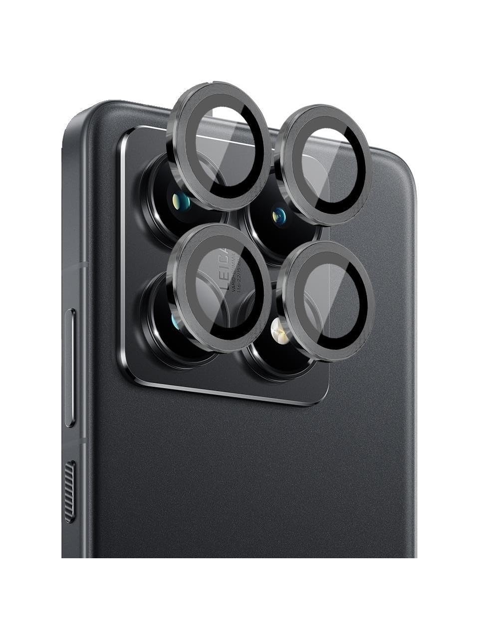 Lavderuar Xiaomi Redmi Note 14 Pro Kamera Lens Koruyucu Cam Filmi – Safir (Sapphire) | Üstün Koruma & Maksimum Şeffaflık (Siyah (Black))