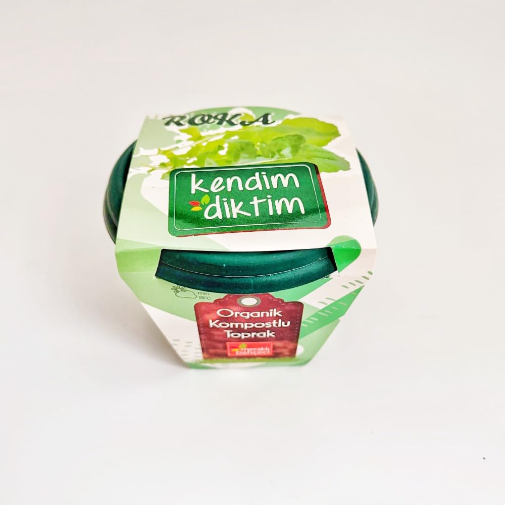 Meraklı Bahçeci - Kendim Diktim Mini Saksıda Fidelik Dikim Seti - Roka