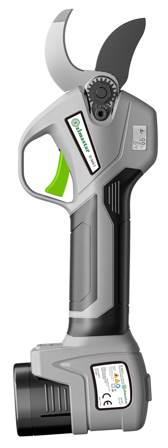 ZİMASTAR Sc-8614E/1 Akülü Budama Makası- 35 Mm Kesme Çapı, 900 Watt -3 Akü Dahil