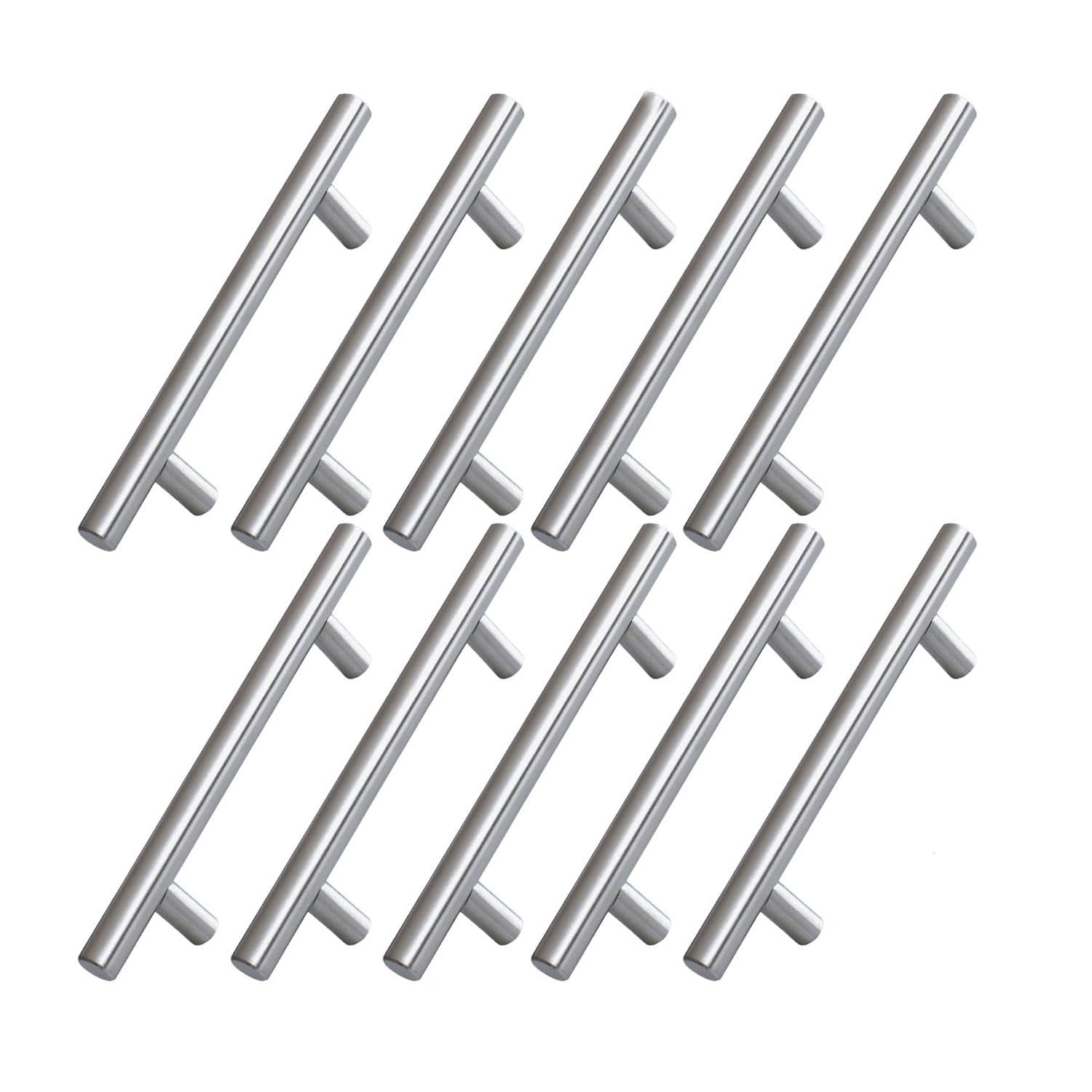 10 ADET Pürüzsüz İnox Metal Kulp 96 mm Mobilya Mutfak Çekmece Dolap Dolabı Kulbu Kulpu Kulpları