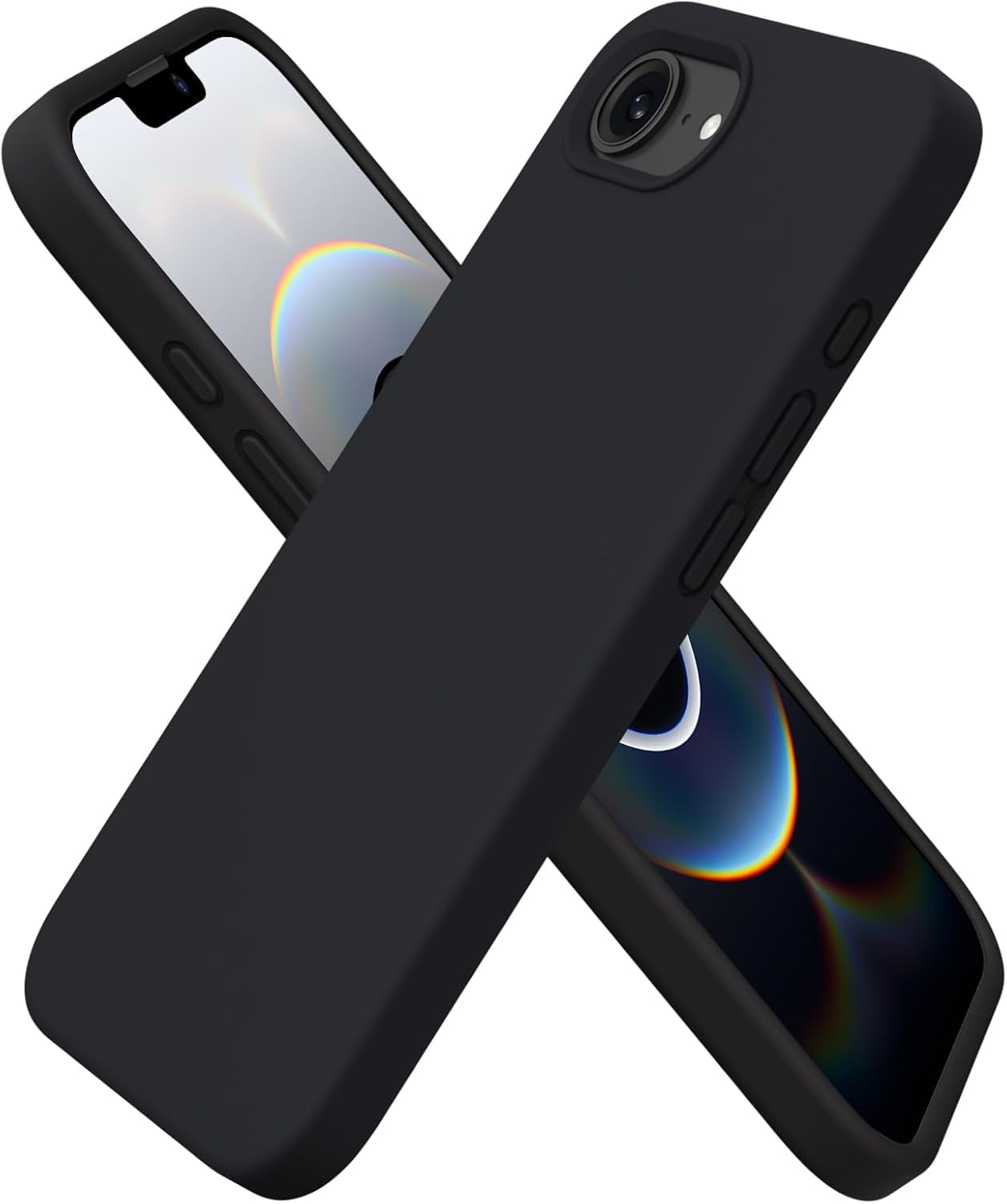 URUCHI iPhone 16E Silikon Kılıf - Mag-Safe Uyumlu, Yumuşak Dokulu, Darbe Emici, Mikro Fiber Kaplama, Premium Koruma, Parmak İzi Tutmaz, Şık ve Hafif Tasarım, Siyah