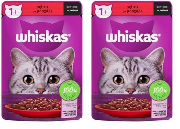 Whiskas Sığırlı Poşet Yaş Mama 85 G 2li paket