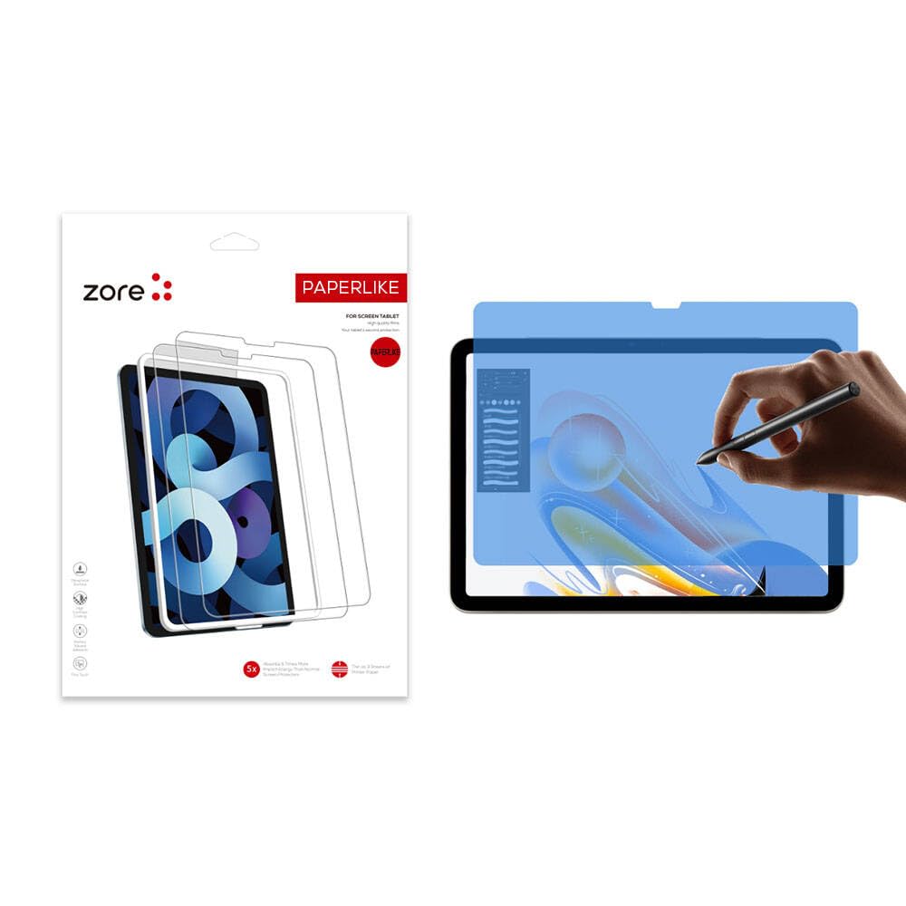PSR Aksesuar Apple iPad Air 11 2025 M3 Zore Paper-Like Ekran Koruyucu – Kağıt Hissi, Yüksek Kaliteli HD Görüntü, Kaymaz Yüzey, Ultra İnce Tasarım