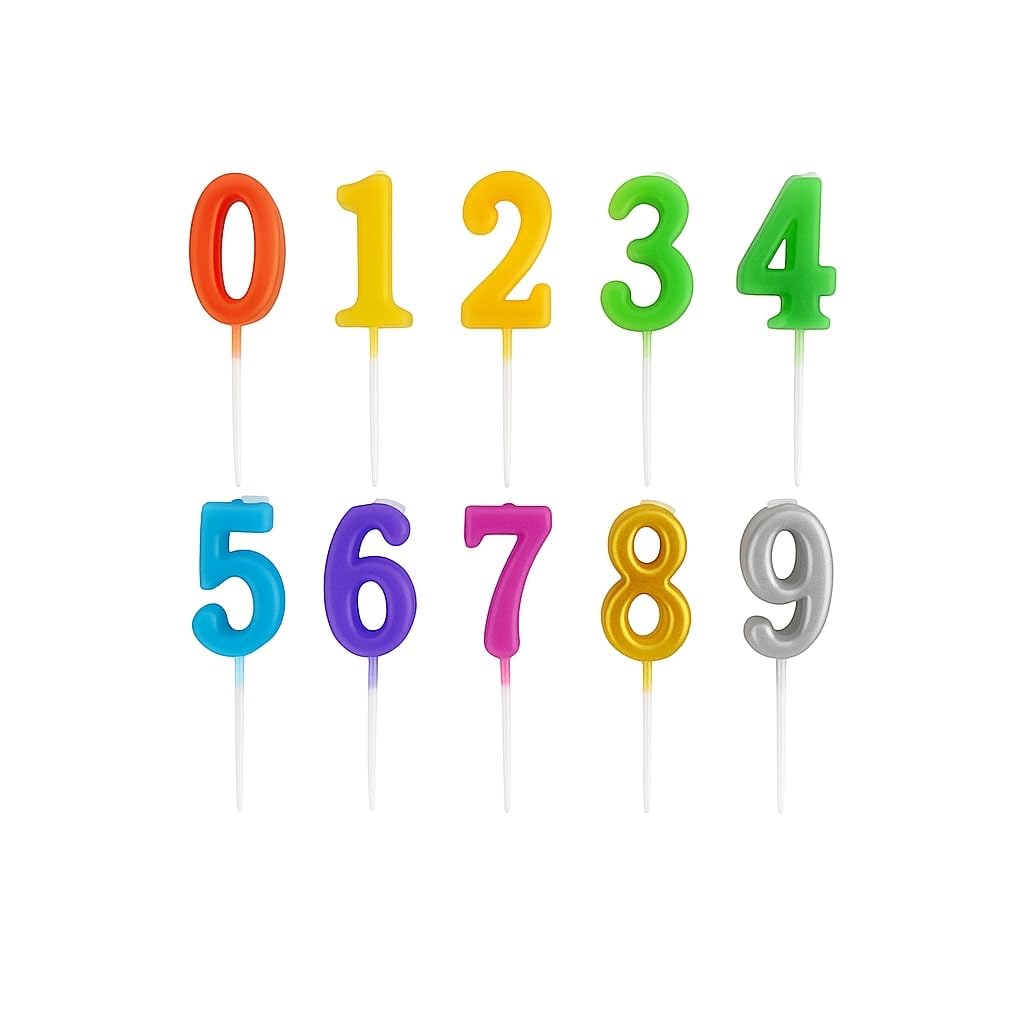 2 Yaş Rakam pasta Mumu, Doğum Günü Pasta Süsü (MAVİ)