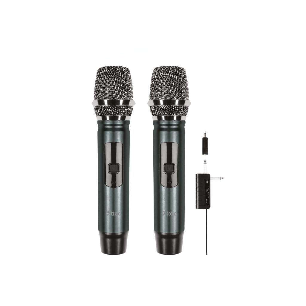 ttec Kablosuz 2’li Mikrofon Sistemi + Çift Kanallı Alıcı - 2MFS01S