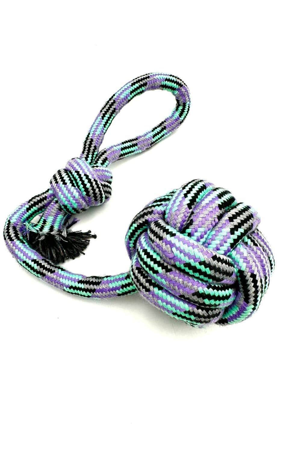 Tutma Kulplu Diş İpli Köpek Isırma Topu Oyuncağı 9CM