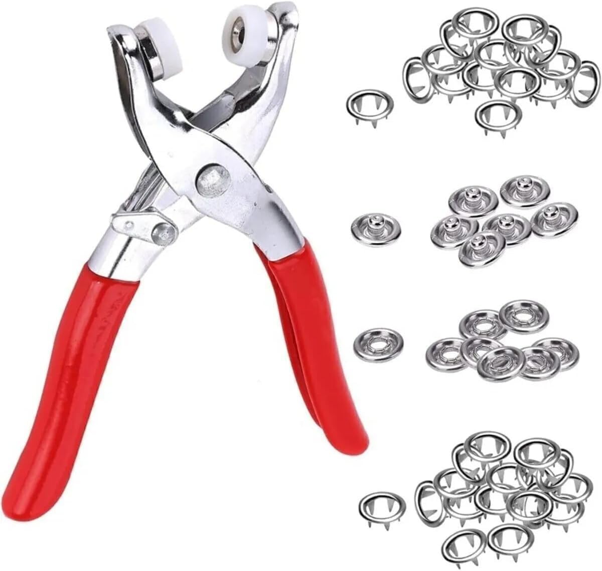 Orret Home 9.5 mm Metal Çıtçıt El Pensesi Seti – Gömlek, Bebek Kıyafetleri, Elbise, Ceket, Yelek ve Kumaşlar İçin Dayanıklı Montaj Aracı