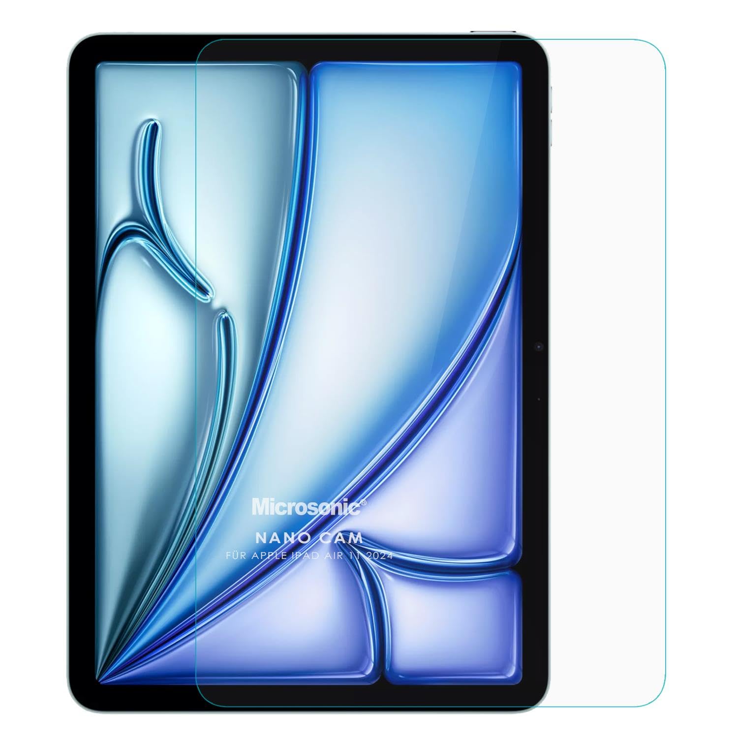 Microsonic Apple iPad Air 11 2025 (A3266-A3267) Nano Cam Ekran Koruyucu [iPad Air 11 2025 ile Uyumlu Ekran Koruyucu - Şeffaf]