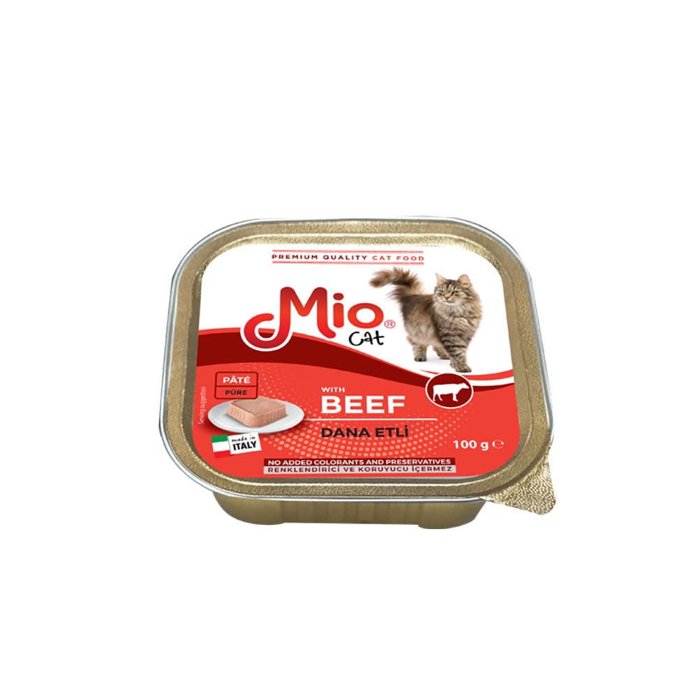 Mio 100 Gr Kedi Yaş Mama, Dana Etli x 32 adet