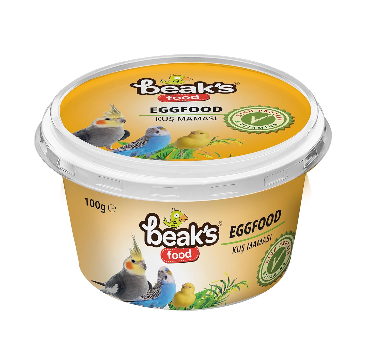 Beak's Kuşlar için Ek Besinler, Kuş Maması, 100 g Yumurtalı x 4 adet