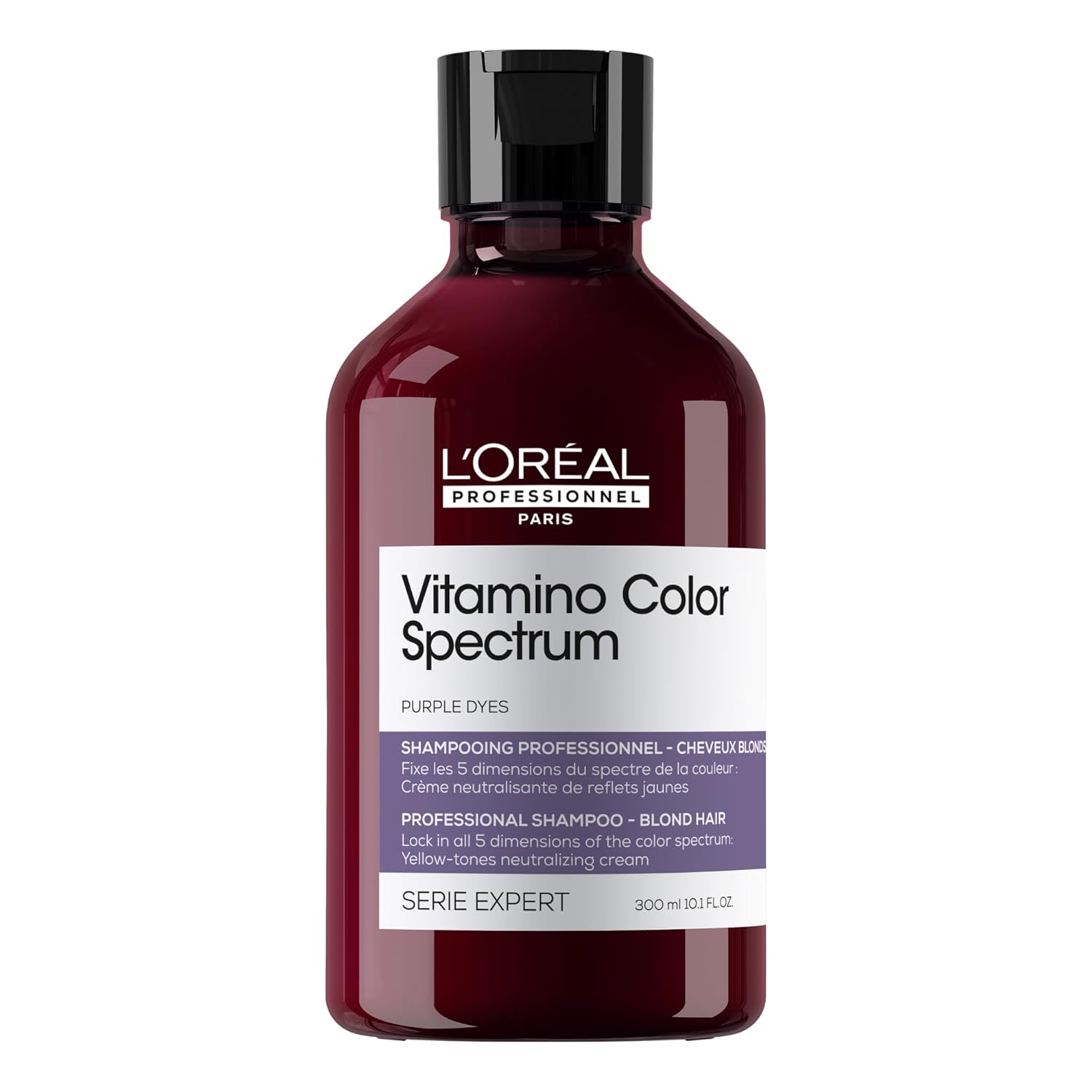 L'Oreal Professionnel Paris Serie Expert Vitamino Color Spectrum Sarı Saçlar İçin Sarı Tonlarını Nötralize Edici Mor Şampuan 300ml