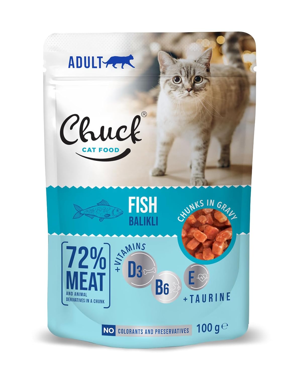 Chuck Pouches, Yetişkin, Balıklı 100 Gr x 24 adet