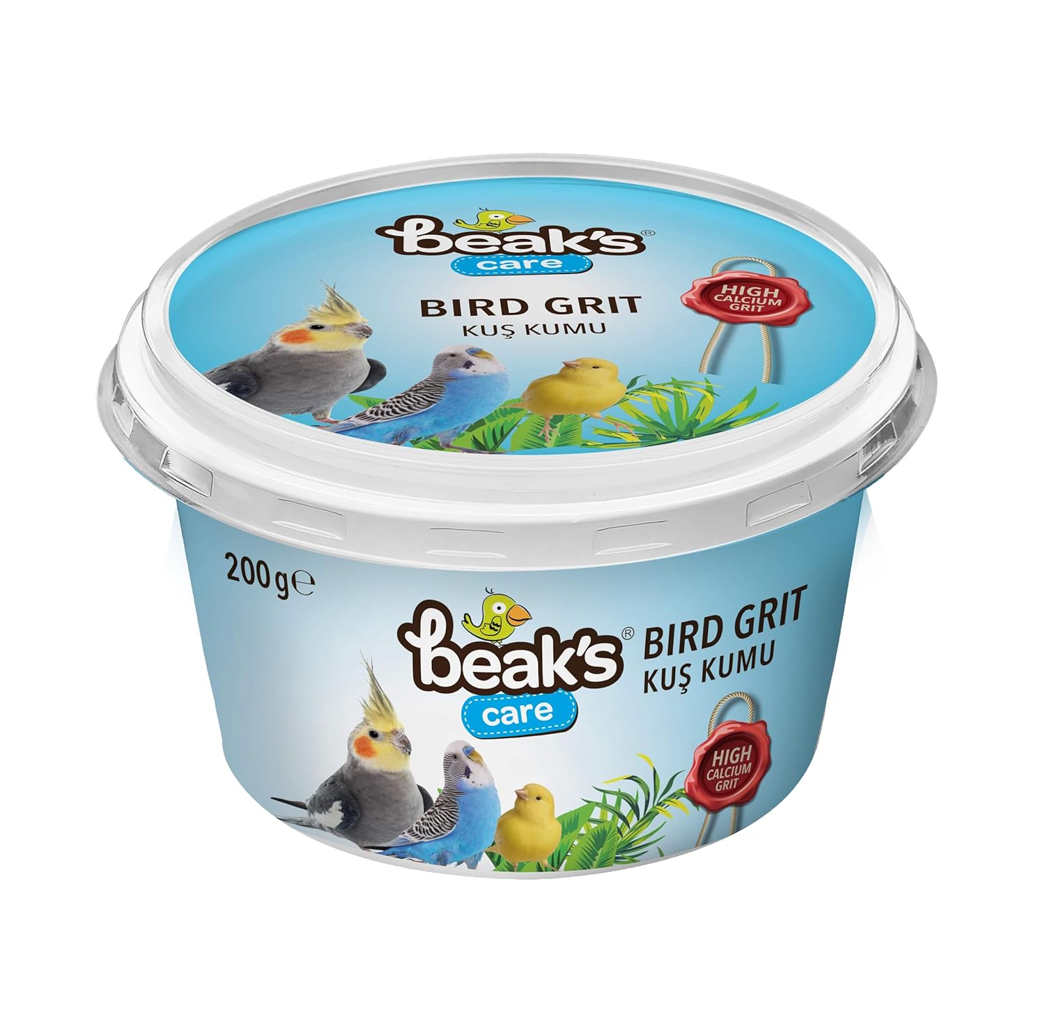 Beak's Kuşlar için Ek Besinler, Grit Kuş Kumu, 200 g x 4 adet