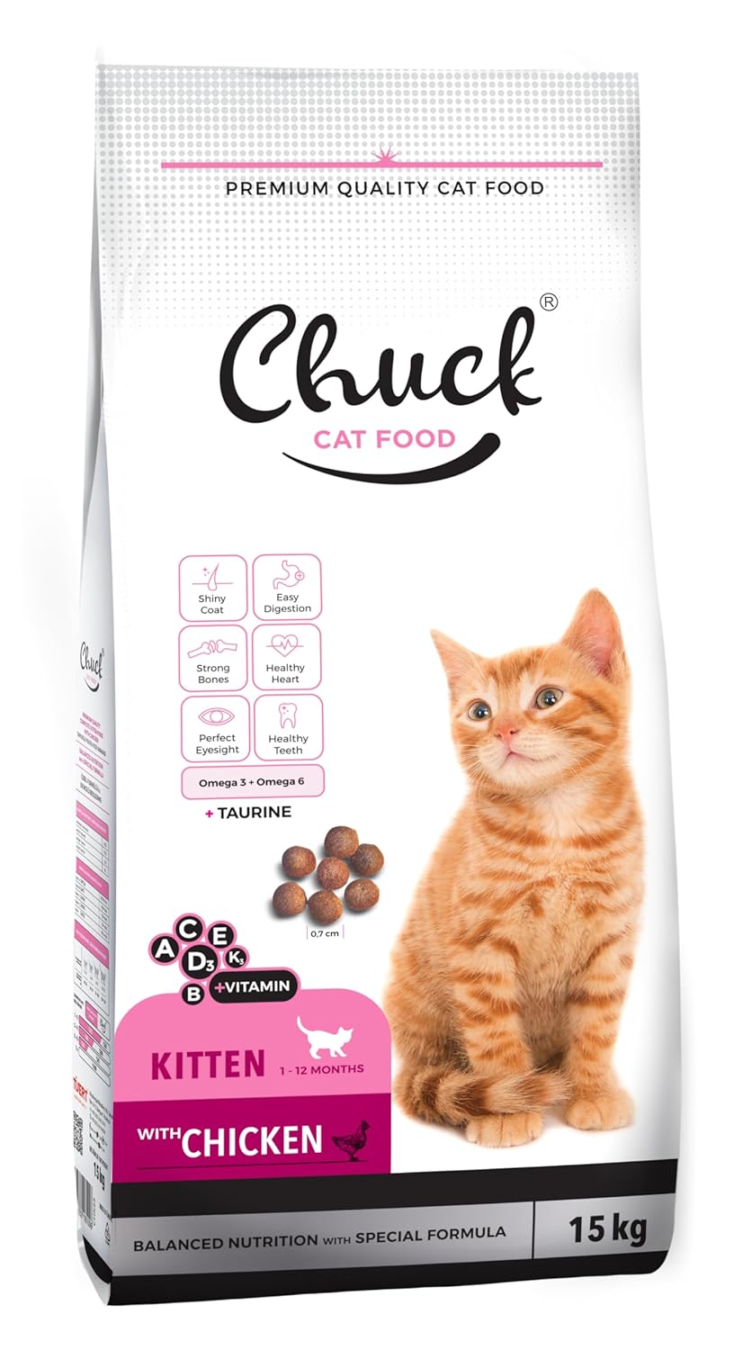 Chuck 15 kg Kuru Mama, Kitten, Tavuk Etli