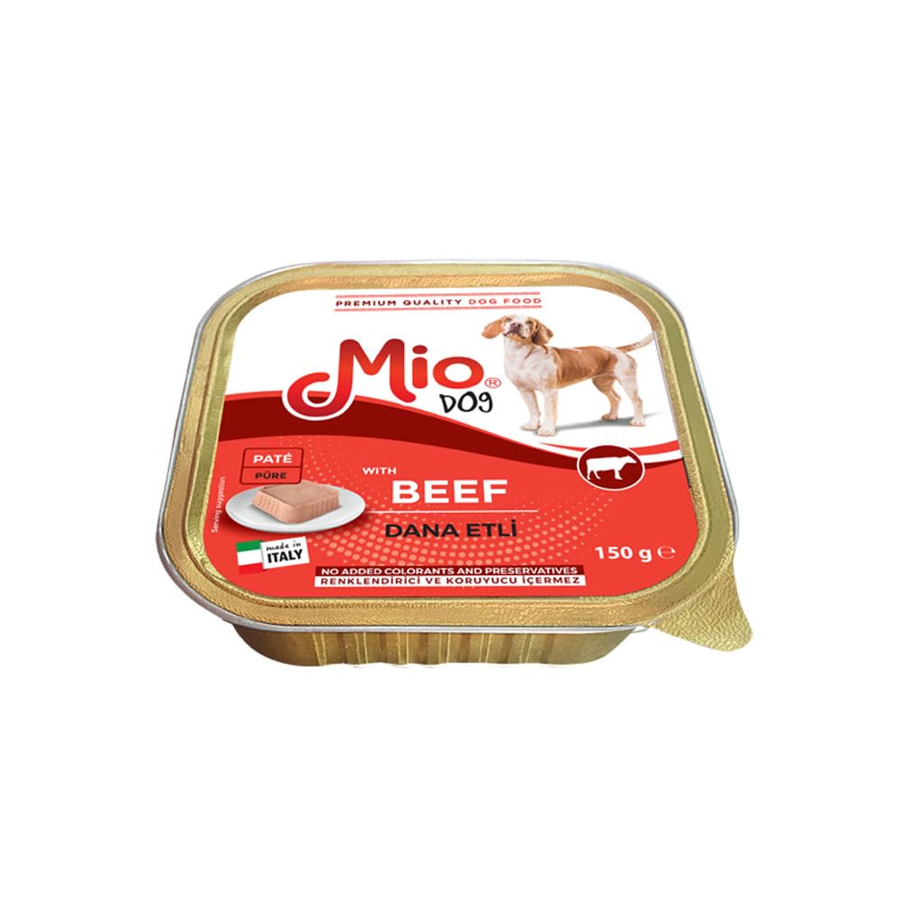 Mio 150 Gr Köpek Yaş Mama, Dana Etli x 24 adet