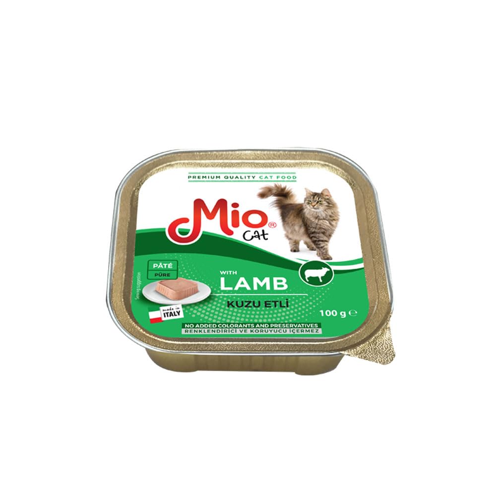 Mio 100 Gr Kedi Yaş Mama, Kuzu Etli x 32 adet