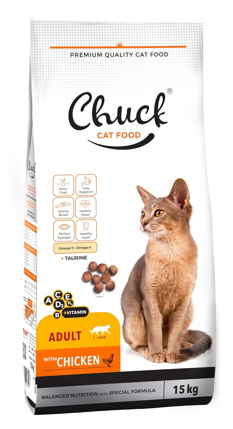 Chuck 15 kg Kuru Mama, Kedi, Tavuk Etli