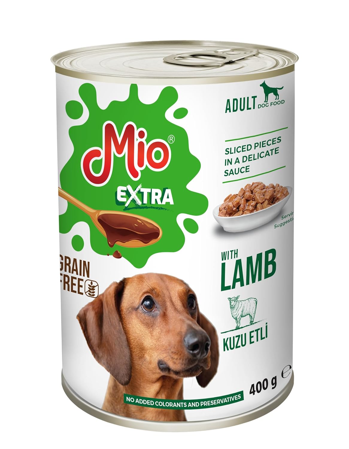 Mio Extra 400 Gr Köpek Yaş Mama, Kuzu x 10 adet