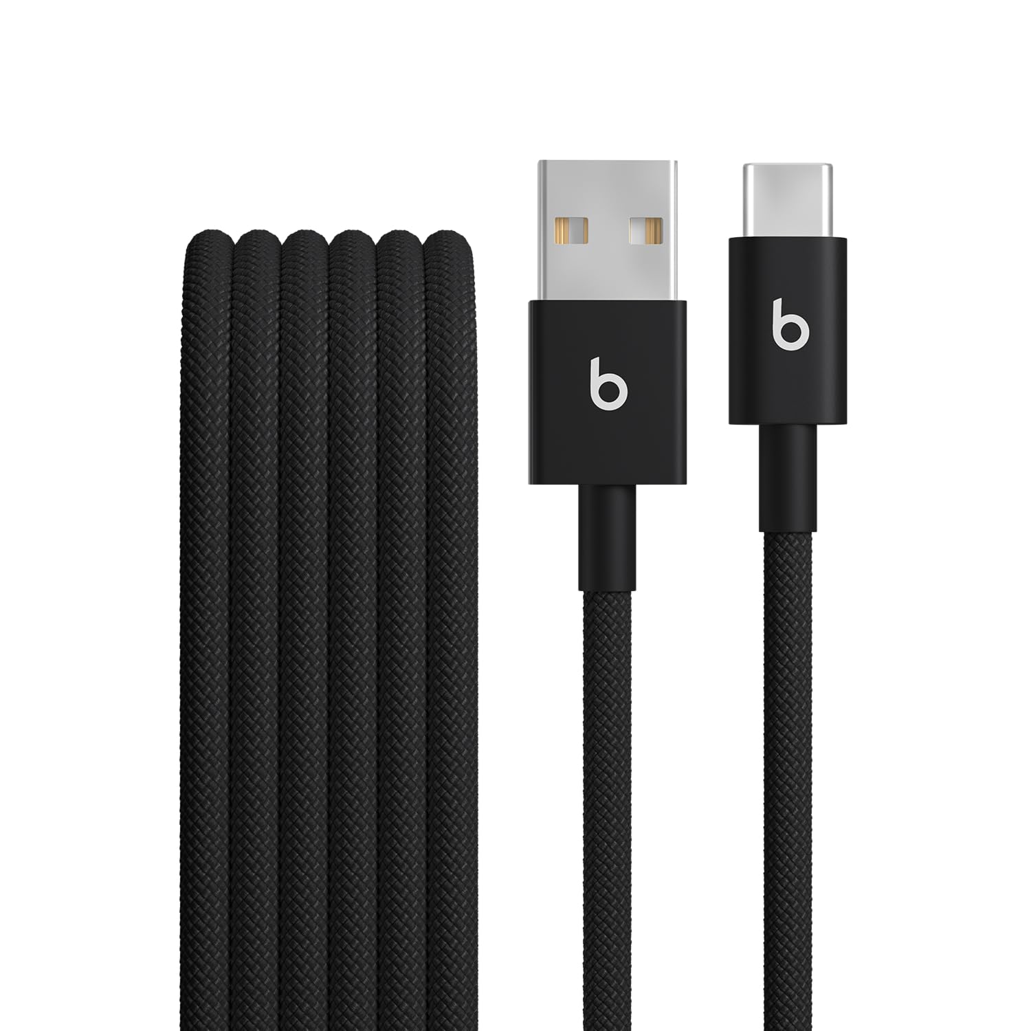 Beats USB-A'dan USB-C'ye Örgülü Kablo, Hızlı Şarj, Dayanıklı ve Dolanmayan Tasarım, Apple ve Android