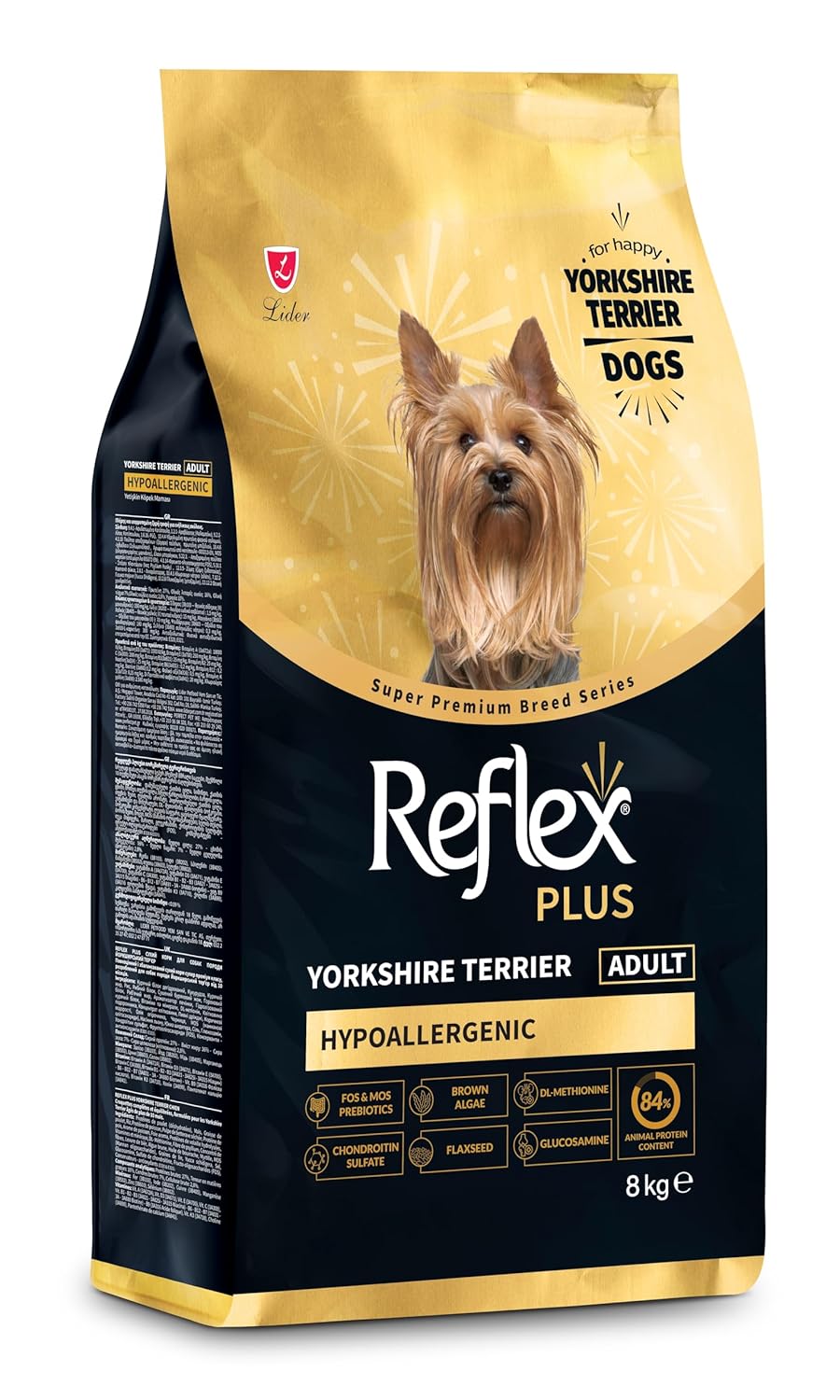 REFLEX PLUS Yorkshire Terrier Yetişkin Köpek Maması 8 KG
