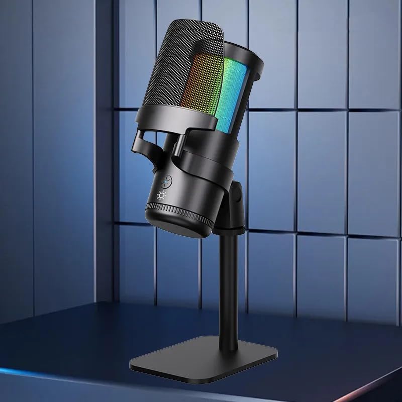 Coverzone Profesyonel Stüdyo Mikrofon, Dinamik Aralık 88dB, Hassasiyet -43dB±1dB, Kayıt Condenser Masaüstü Canlı Yayın Mikrofonu PC USB C, Oyun, Podcast, Kayıt, Yayın, ASMR Sessiz/Eko PW13