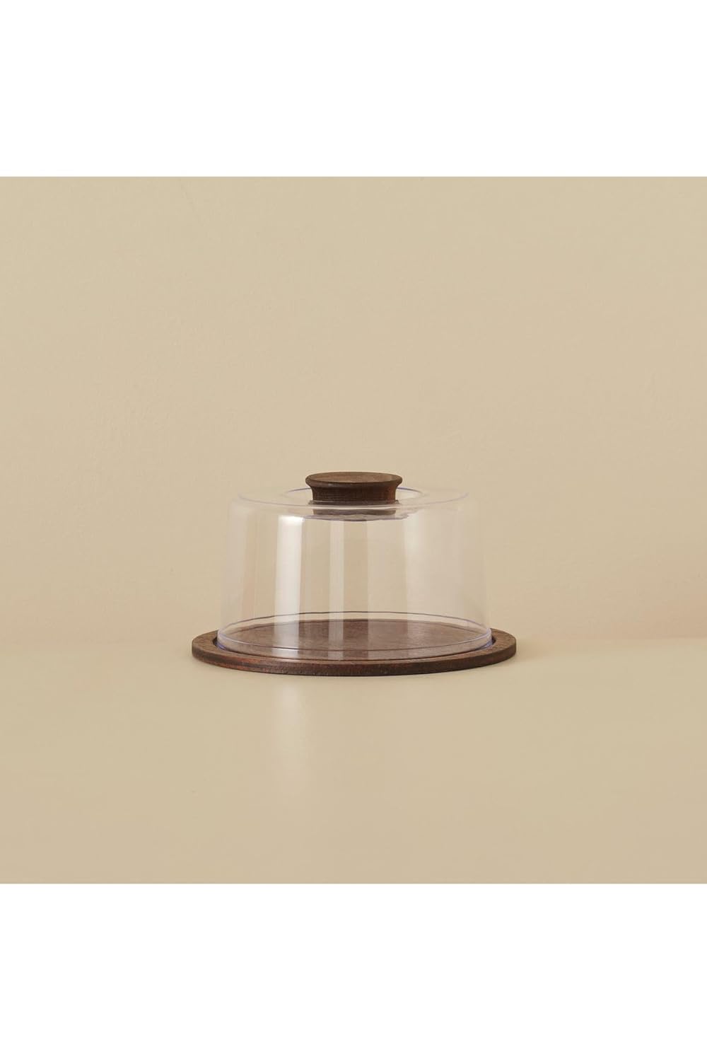 Bella Maison Nora Ahşap Kek Fanusu, Natural, 16