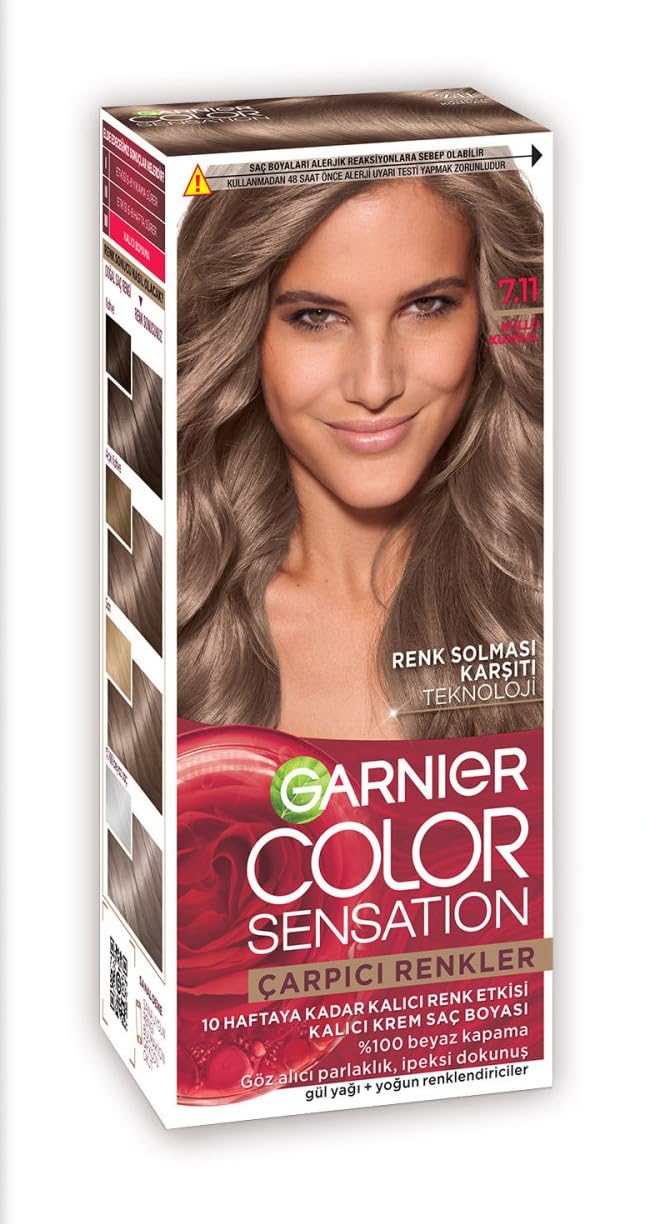 Garnier Çarpıcı Renkler 7.11 Küllü Kumral Saç Boyası