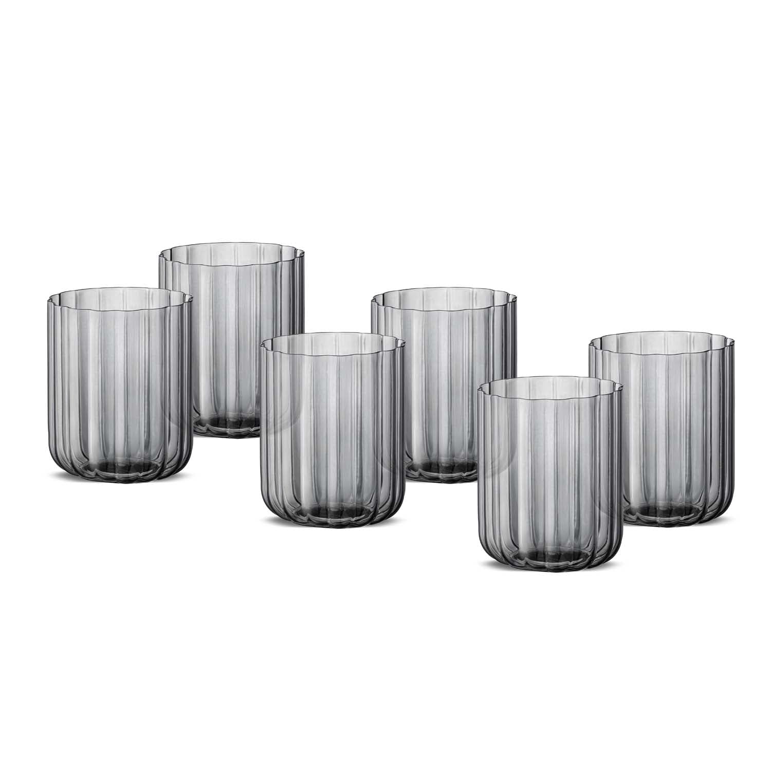 Jumbo Foggy Grey 6'lı Su Bardağı