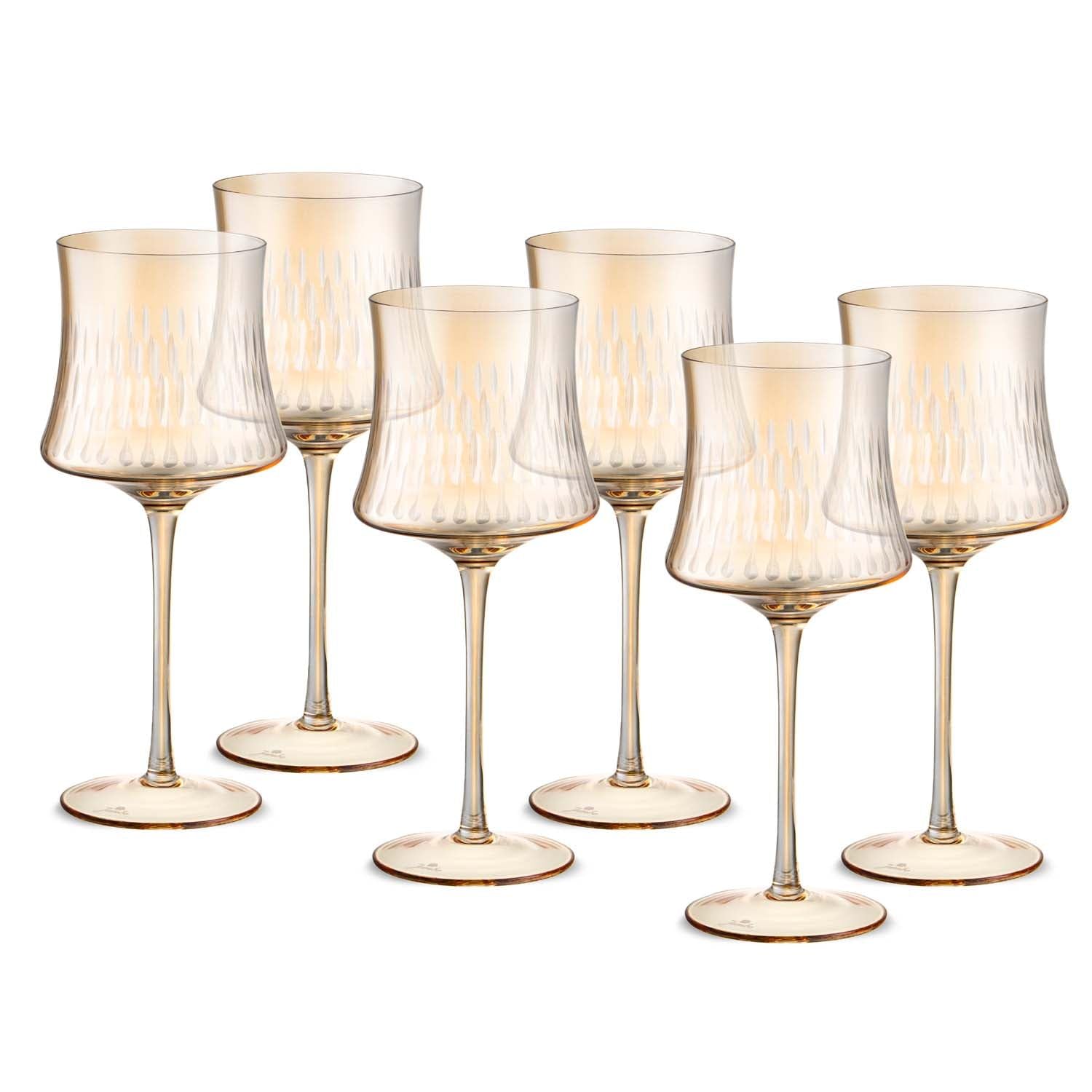 Jumbo Sandy Amber 6'lı Kadeh Takımı