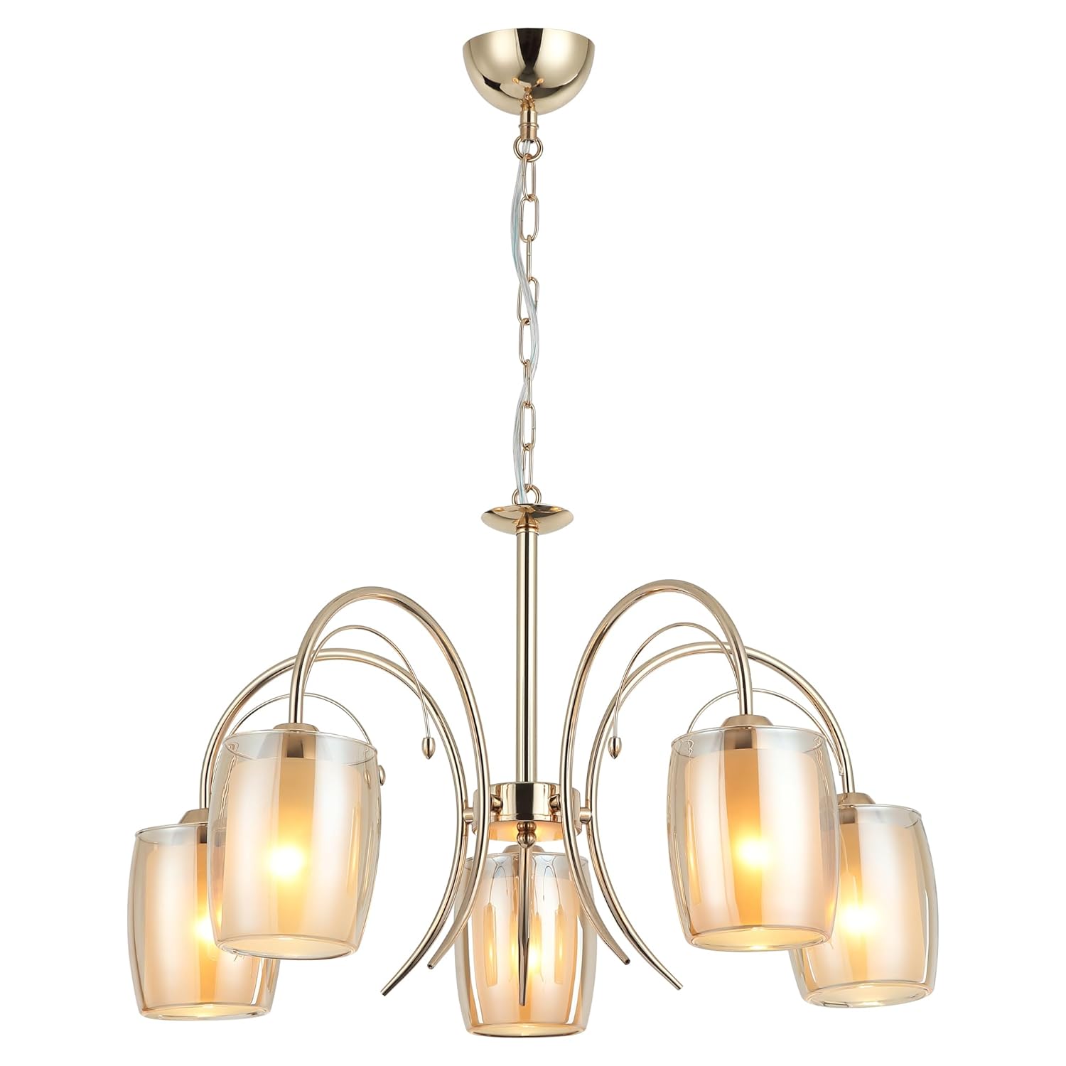 Lucea MEZONA 5'Lİ ALTIN AVİZE 5XE27