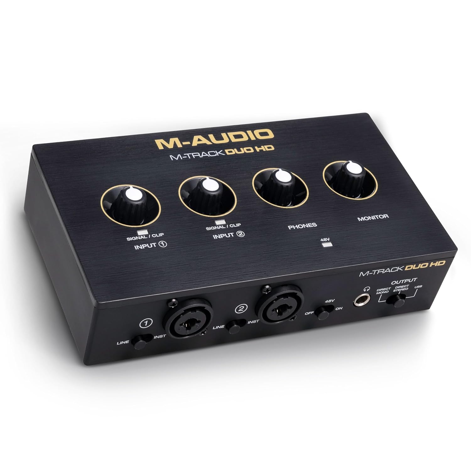 M-AUDIO M-TRACK DUO HD - Mac, PC, iOS ve Android için Pro-Grade 2x2 USB-C Ses Arabirimi