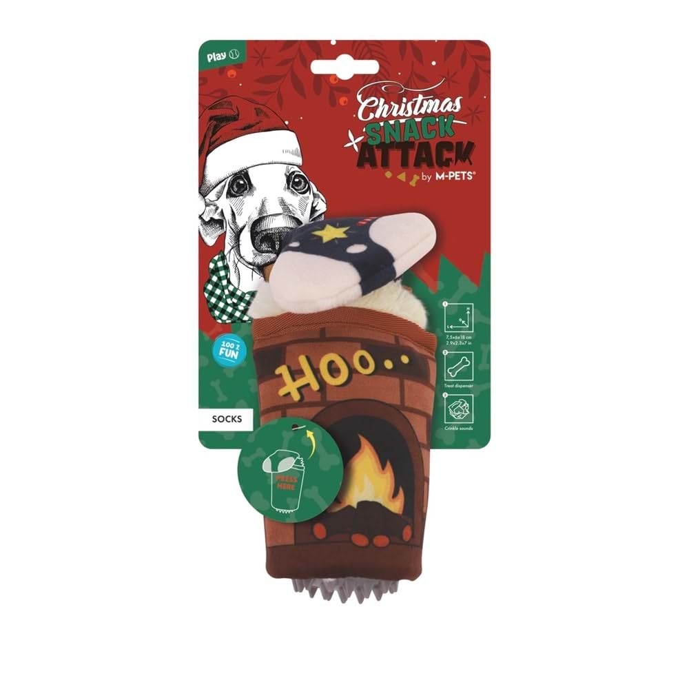 M-PETS CHRISTMAS SOCKS SNACK ATTACK KÖPEK OYUNCAĞI