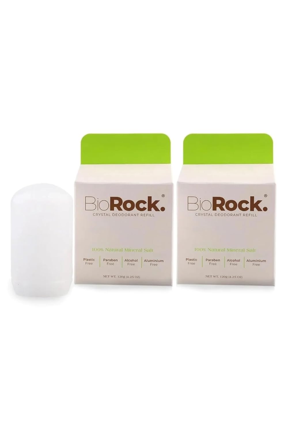 BİOROCK Sürdürülebilir Doğal Ter Kokusu Karşıtı Kristal 2'li