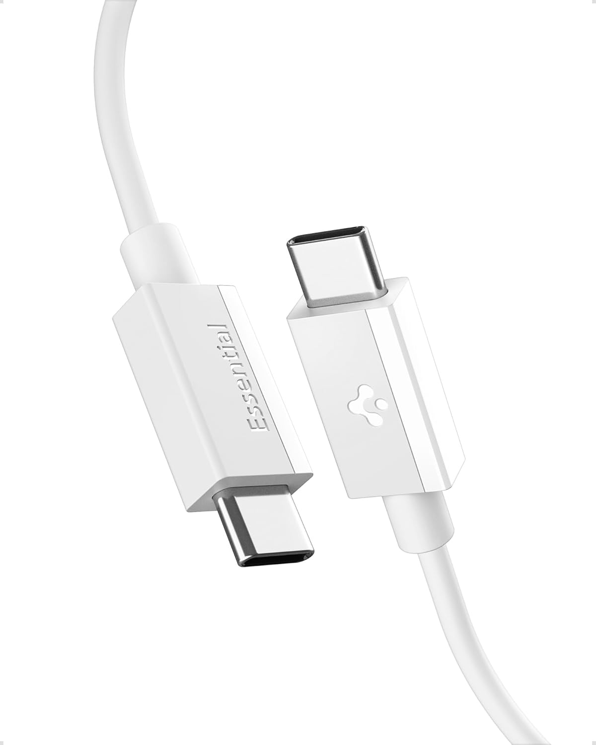 Spigen USB-C to USB-C 2 Metre Kablo 60W Güç/PPS 2.0 Desteği Super Hızlı Şarj / 480 Mbps Data Aktarım Hızı Type-C Ekstra Dayanıklı White - ACA08719