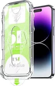 MADNOVA Apple iPhone 17e /iPhone 16e /iPhone 13/ iPhone 13 Pro/iPhone 14 İle Uyumlu Hizalama Aparatlı ve Takılırken Cam Altında Toz Bırakmaz Darbelere Karşı Ekstra Güçlü Ekran Koruyucu Cam