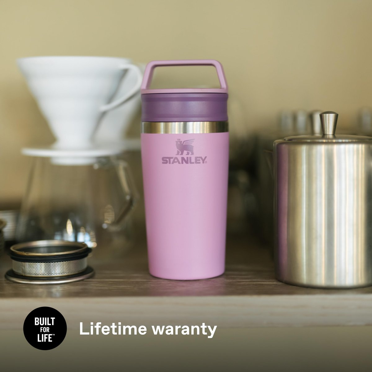 STANLEY Café-to-Go Termos Bardak 0.35 Litre - Lila | Paslanmaz Çelik