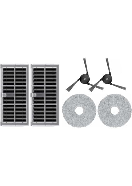 Dreame X40 Ultra L40 Ultra ile Uyumlu Hepa Yan Fırça Mop-6 Parça