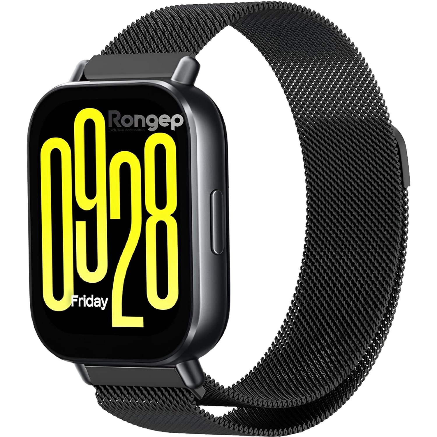Rongep Manyetik Tasarım Milano Loop Kordon Xiaomi ile Uyumlu Redmi Watch 5 Active/Lite/Watch 2/2Pro/S3/S1/S1Pro/S1 Active için Terletmeyen Hafif Yapılı Metal Hasırlı Kayış