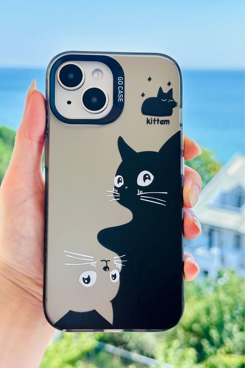 Go Aksesuar Iphone 13-14 VE 15 ile Uyumlu Parmak İzi Bırakmaz Baskı Desenli Metalik ELECTRO Silikon Kılıf