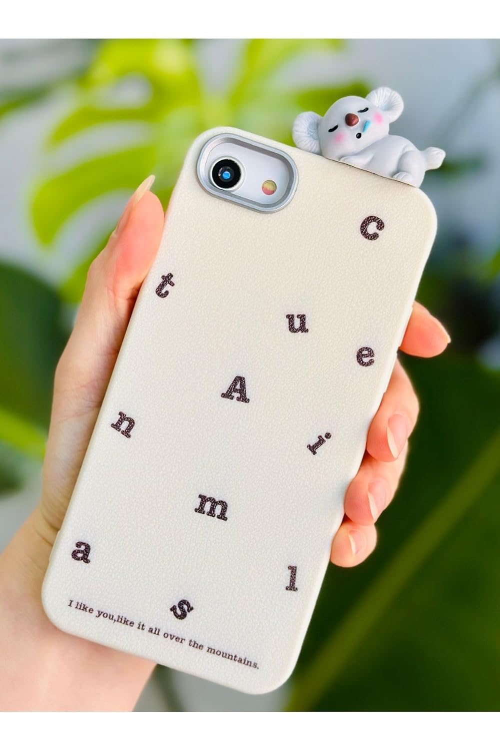 Go Aksesuar Iphone6-7 - 8 - SE 2020 - SE 2022 ile Uyumlu Koala 3d Oyuncak Figürlü Tasarım Kılıf