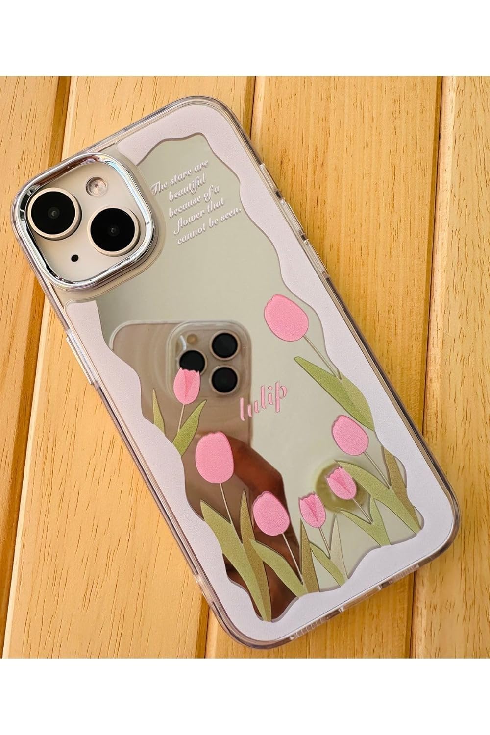 Go Aksesuar Iphone 13-14 - 15 ile Uyumlu Aynalı Model Silikon Kılıf