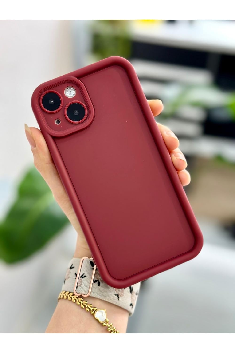 Go Aksesuar Iphone 13 VE 14 ile Uyumlu Darbe Önleyici Mat Lansman Silikon Kılıf
