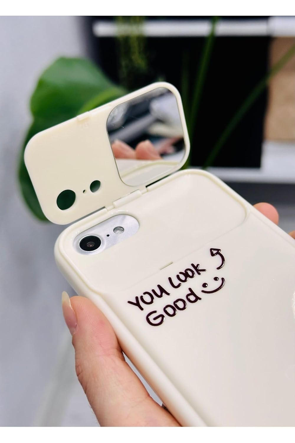 Go Aksesuar Iphone 6-6s - 7-8 - Se 2020 se 2022 ile Uyumlu Aynalı Model Kılıf