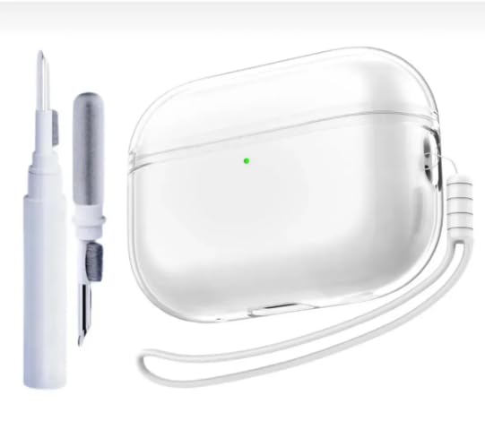 Airpods 3. Nesil ile Uyumlu 3in1 Temizleme Aparatlı Tasarım Kalın Silikon Koruyucu Kılıf - Şeffaf3In1