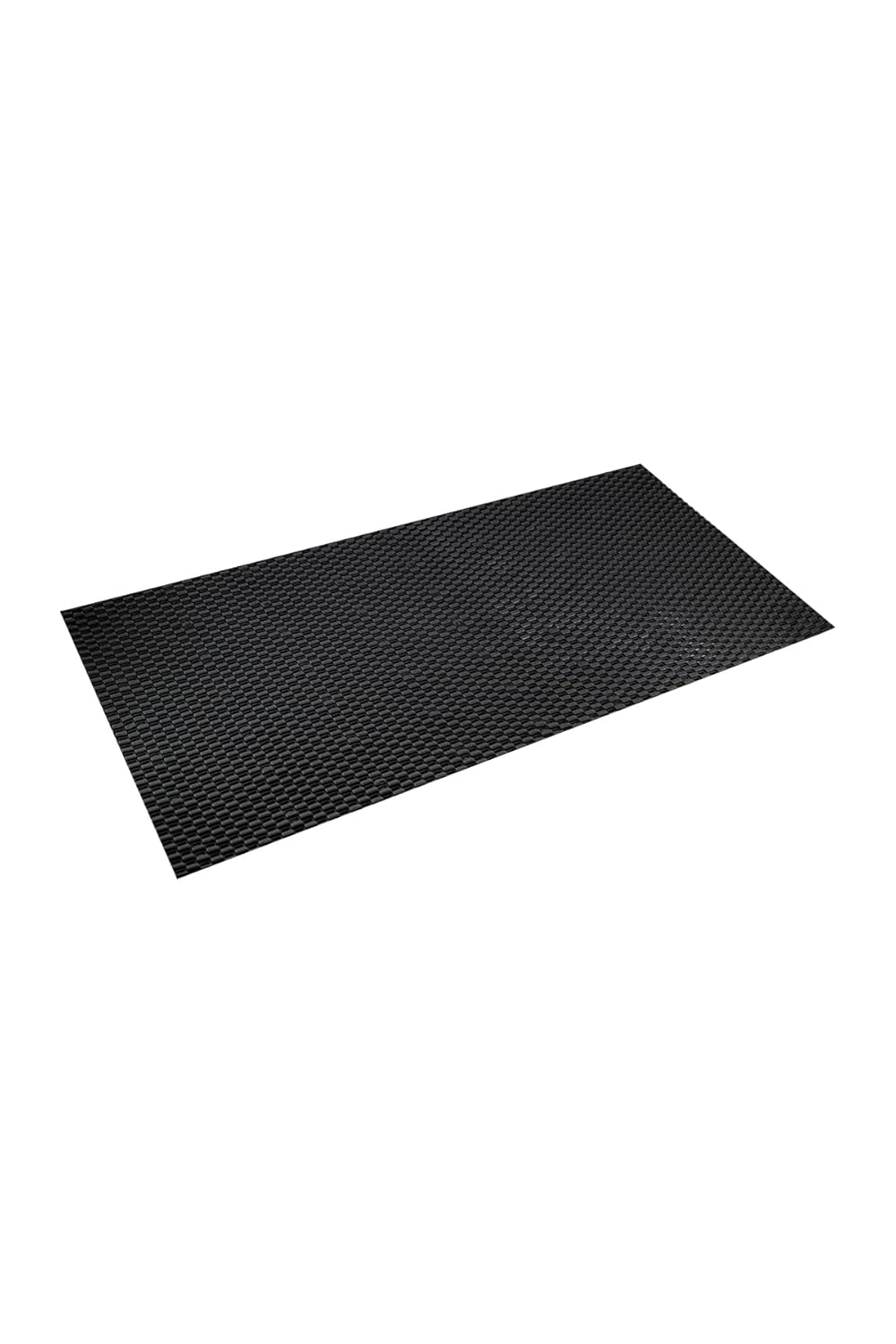 Efe Mark Premium Serisi Banyo - Küvet İçi Kaydırmaz Vantuzlu Hasır Desenli Diktördgen Paspas 68,5 x 35,5 cm, Siyah